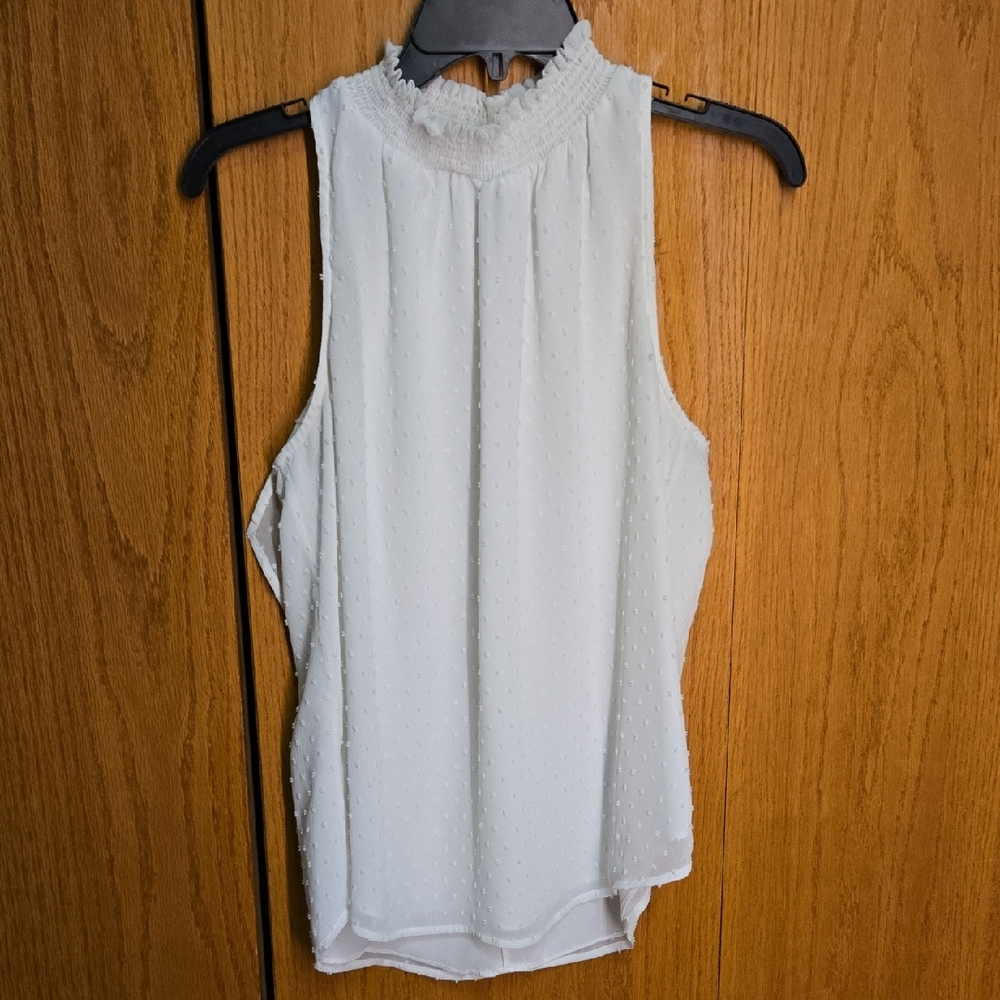 Daniel Rainn White Textured Tank Top